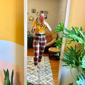 H&M checkered pants